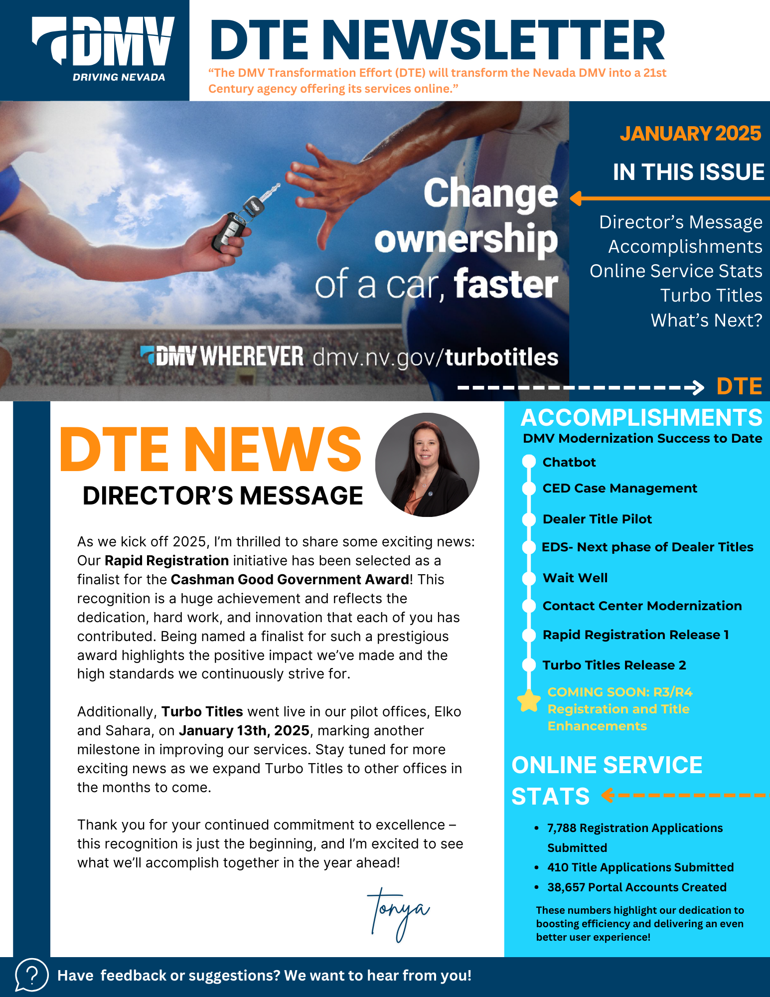 January 2025 Newsletter Page 1
