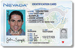 Standard Nevada ID card