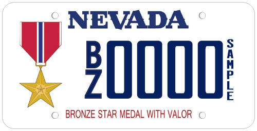 Bronze Star (with valor) Plate