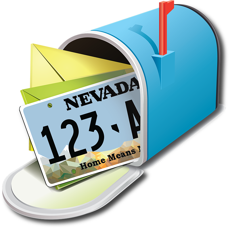 Mailbox with License Plates