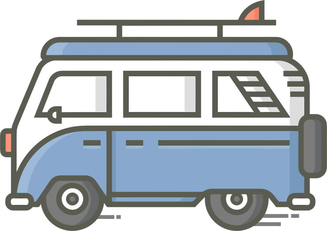Blue Mini Bus