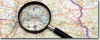 Map and Magnifying Glass