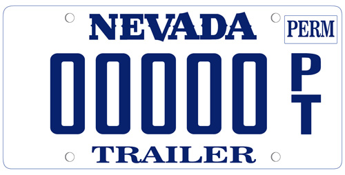 permanent trailer plate