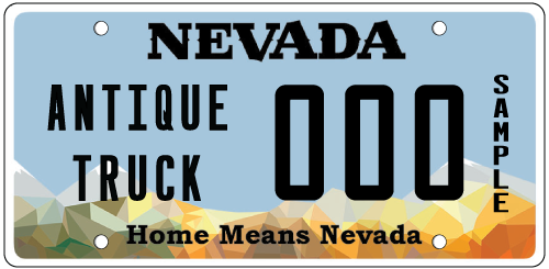 Antique Truck plate