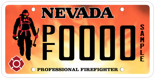 Professional firefighter plate