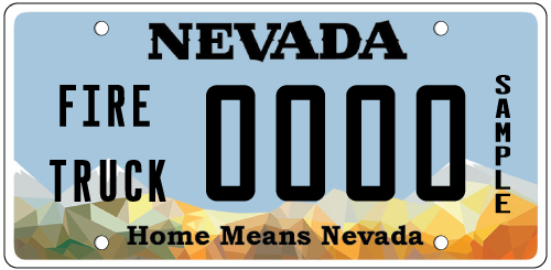 Fire truck plate