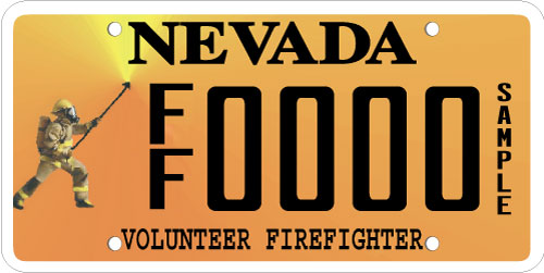 Volunteer Firefighter plate