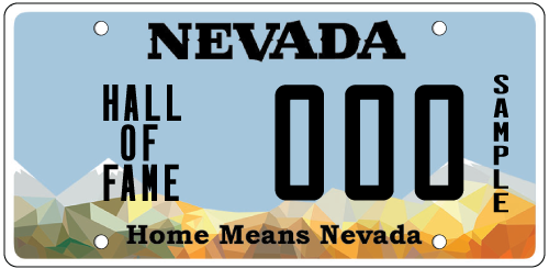 Hall of Fame plate