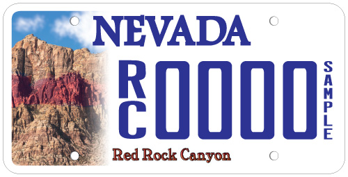 Red Rock Canyon plate