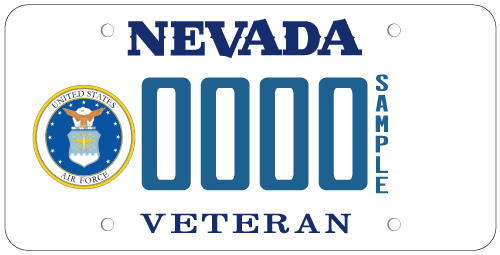 Air Force Veteran Plate