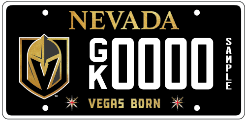 Vegas Golden Knights plate