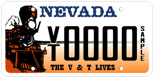 Virginia Truckee Railroad plate