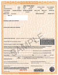 sample document which requires vehicles to be rebuilt